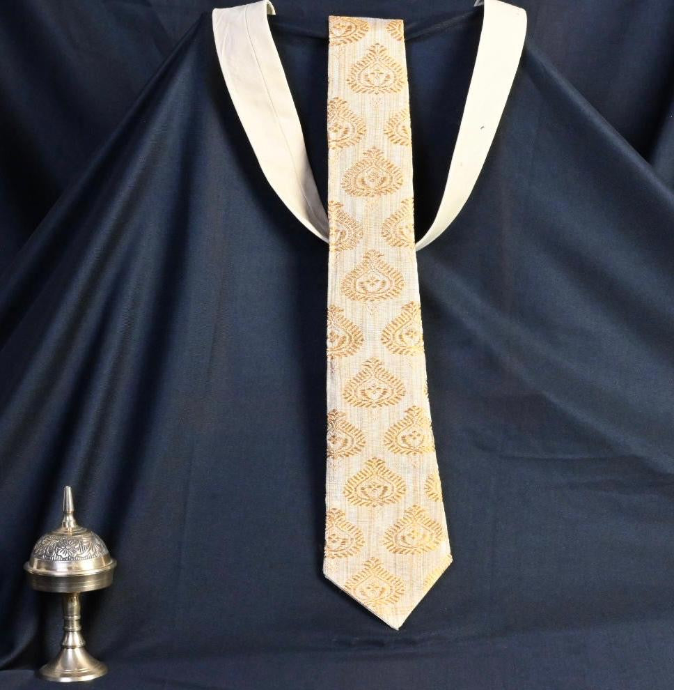 Men's Tie with Traditional Assamese Motif